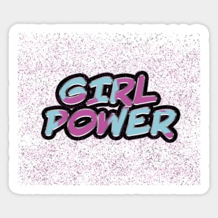 Girl Power in Graffiti look Sticker